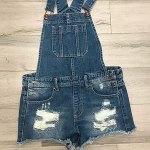Overall Shorts